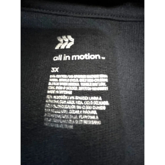 Target All in Motion Womens Hoodie Pull-Over Pockets Black Size 3X NWT - Picture 3 of 5
